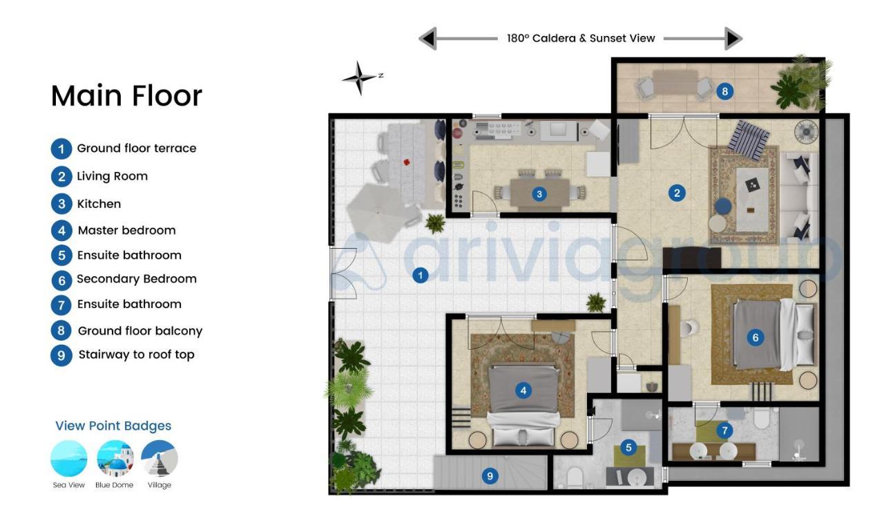 Malteza Private Villa Imerovigli  Exteriör bild